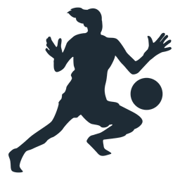 Soccer silhouette transparent PNG or SVG to Download