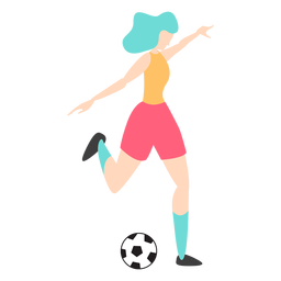 Woman player shoot PNG Design