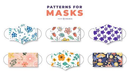 Face Mask Floral Pattern Pack