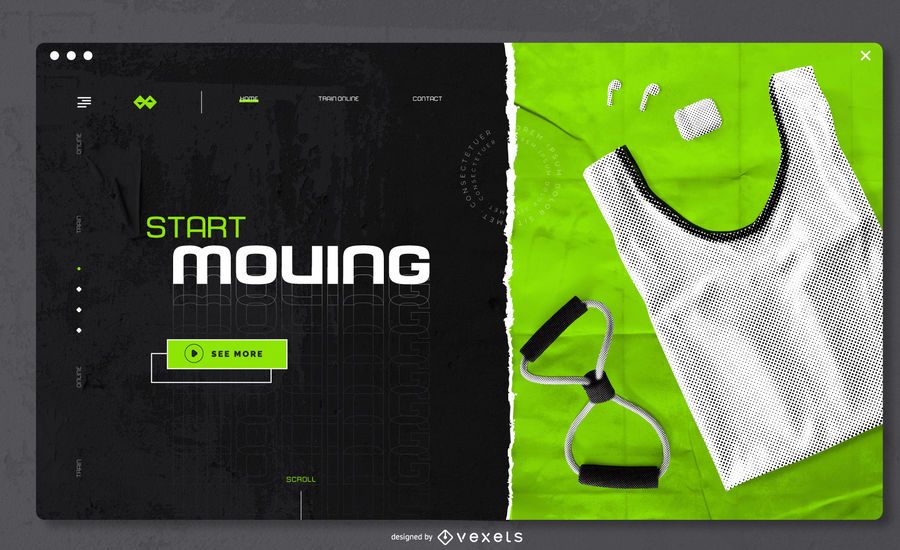 Home Workout Web Slider Design Home Workout Web Slider Design