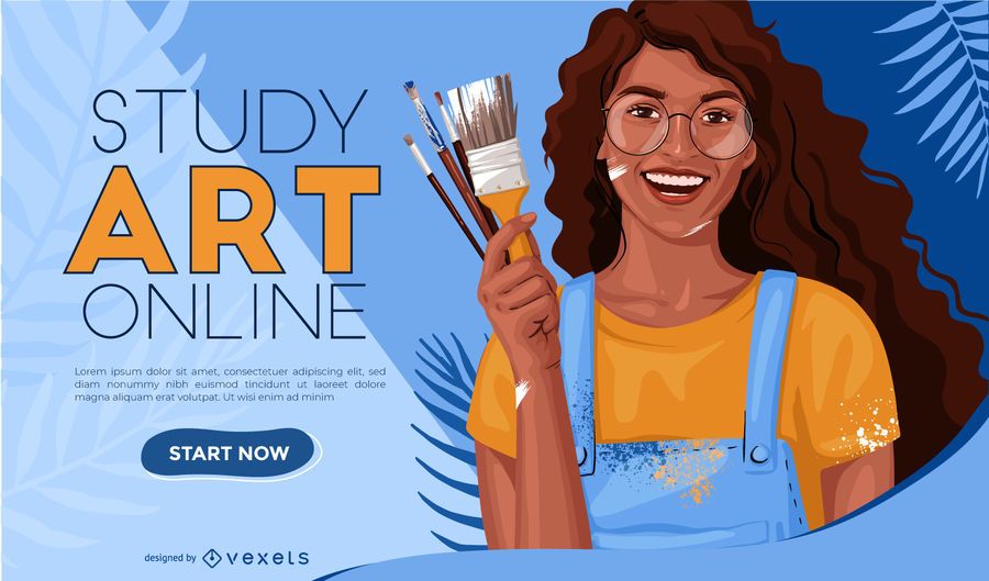 Online Art Study Web Slider Design Online Art Study Web Slider Design
