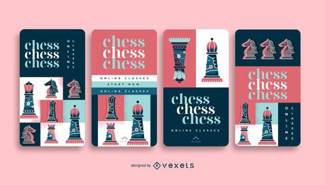 Schachkurse Social Media Story Pack