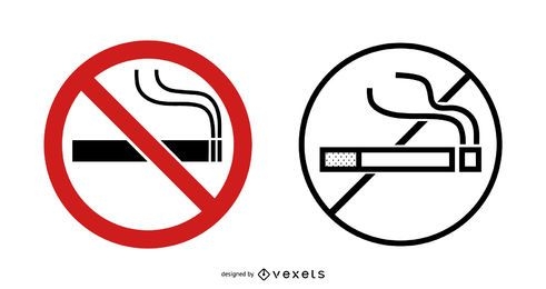 No Smoking Sign Set