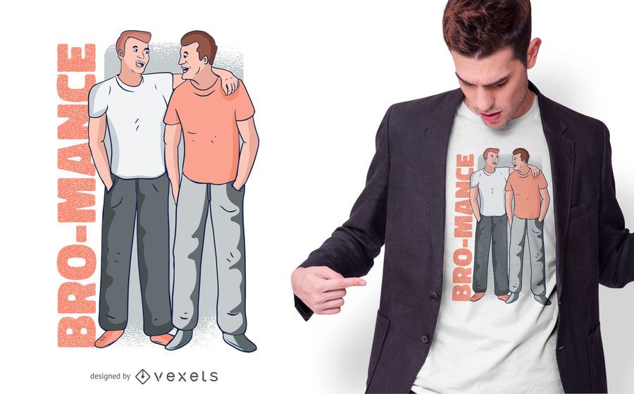 Design de t-shirt de bro-mance Design de t-shirt de bro-mance