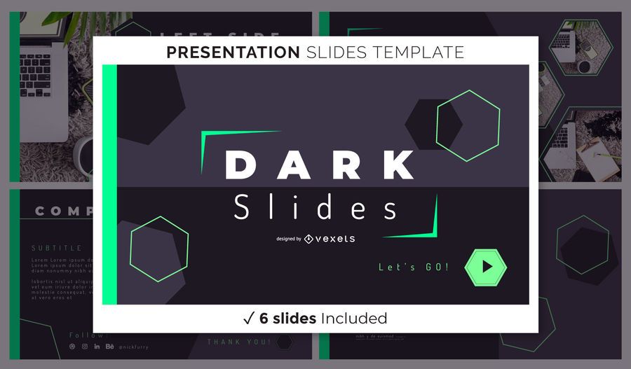 Dark Geometric Presentation Template Dark Geometric Presentation Template