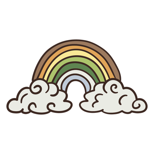Schöne Regenbogenillustration PNG-Design