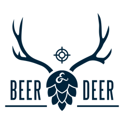 Bierhirschabzeichen PNG-Design