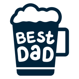 Best dad badge fathers day Transparent PNG