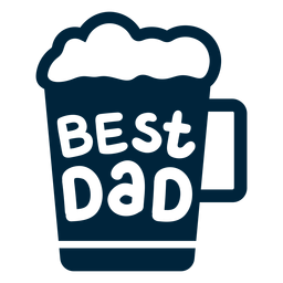 Bester Papa Abzeichen Vatertag PNG-Design