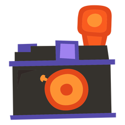 Camera flash flat PNG Design