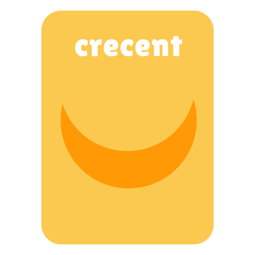 Karte mit Crecent-Form PNG-Design