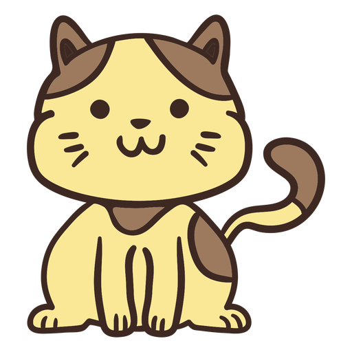 Lindo gato animal Diseño PNG