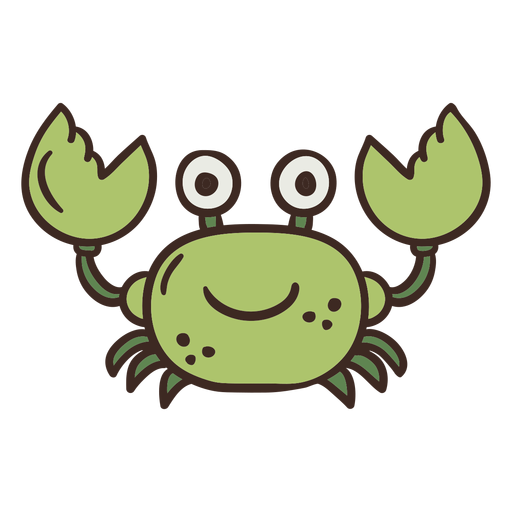 Cute crab animal PNG Design