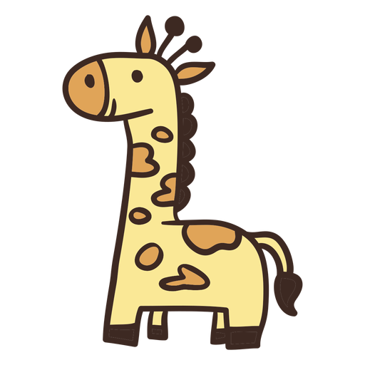 Cute giraffe animal PNG Design