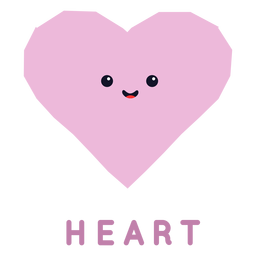 Nette Herzform PNG-Design