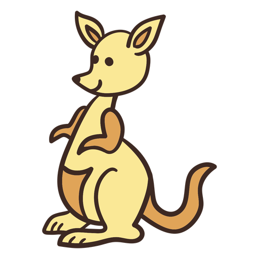 Cute kangaroo animal - Transparent PNG & SVG vector file