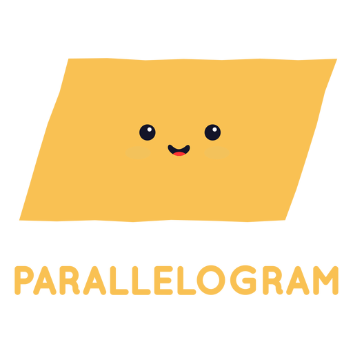 Cute parallelogram shape PNG Design