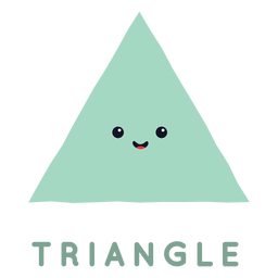 Niedliche Dreiecksform PNG-Design