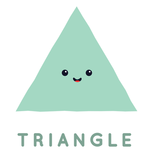 Niedliche Dreiecksform PNG-Design