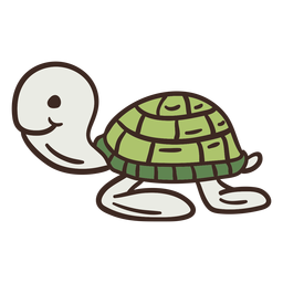 Animal adorável tartaruga Desenho PNG