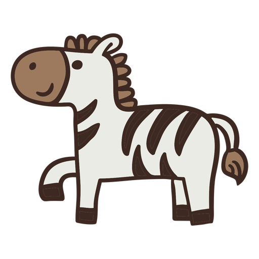 Animal bonito zebra Desenho PNG