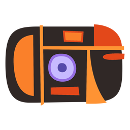 Câmera plana descartável Desenho PNG