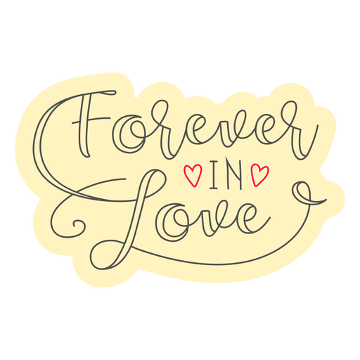 Forever In Love Badge Transparent Png Svg Vector File