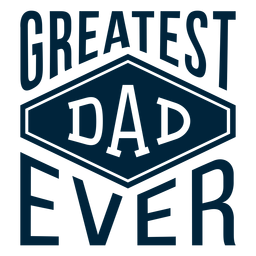El mejor papá de todos los tiempos Diseño PNG