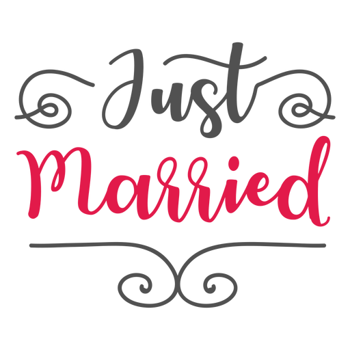 just married lettering transparent png svg vector file transparent png svg vector file