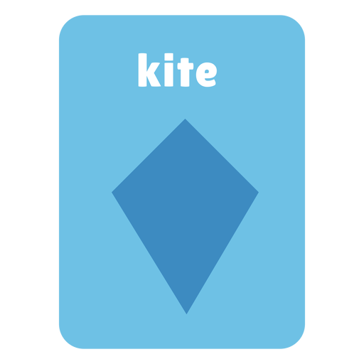 Kite flashcard forma