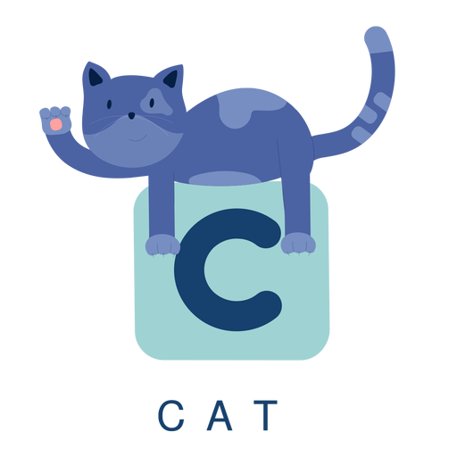 Letter c cat alphabet - Transparent PNG & SVG vector file