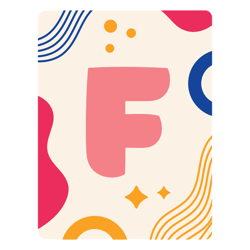 Download Letter f flashcard - Transparent PNG & SVG vector file