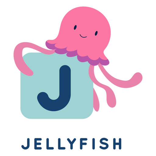 Alfabeto letra j medusa