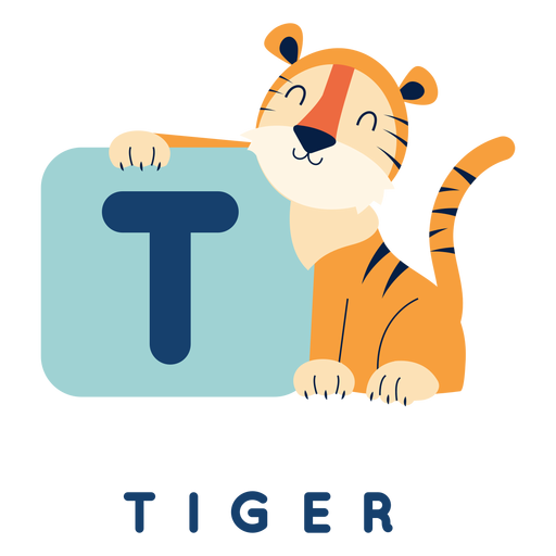 Letter T Tiger Alphabet Transparent Png And Svg Vector File