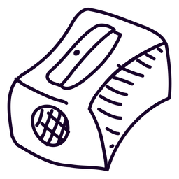 Pencil sharpener doodle sharpener PNG Design