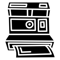Cámara negra instantánea Diseño PNG