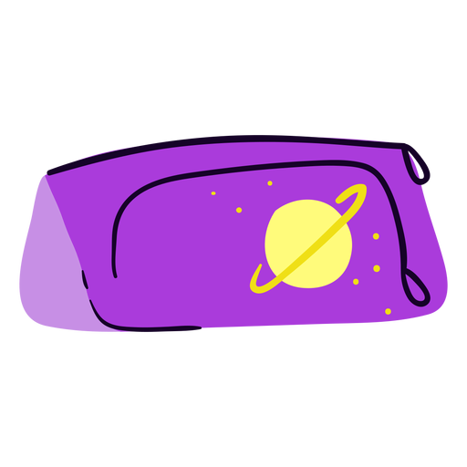 Estuche para lápices morado plano Diseño PNG