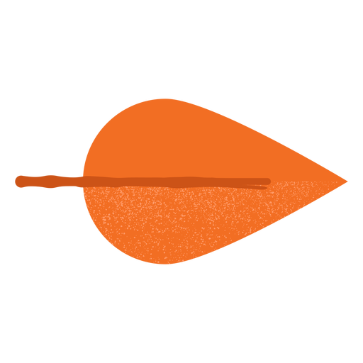 Rotes Blatt flach PNG-Design
