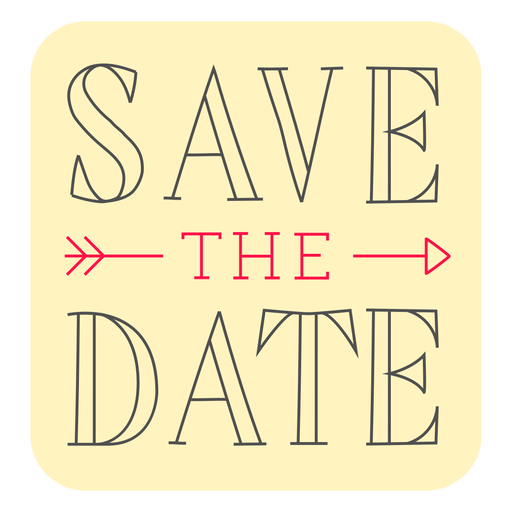 Download Save the date badge marriage - Transparent PNG & SVG ...