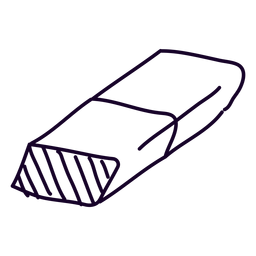 School rubber doodle PNG Design