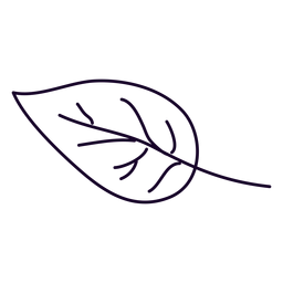 Small Leaf Doodle PNG & SVG Design For T-Shirts