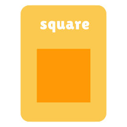 Square Shape Flashcard PNG & SVG Design For T-Shirts