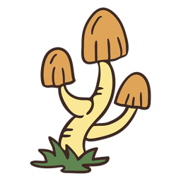 Tall fungus illustration