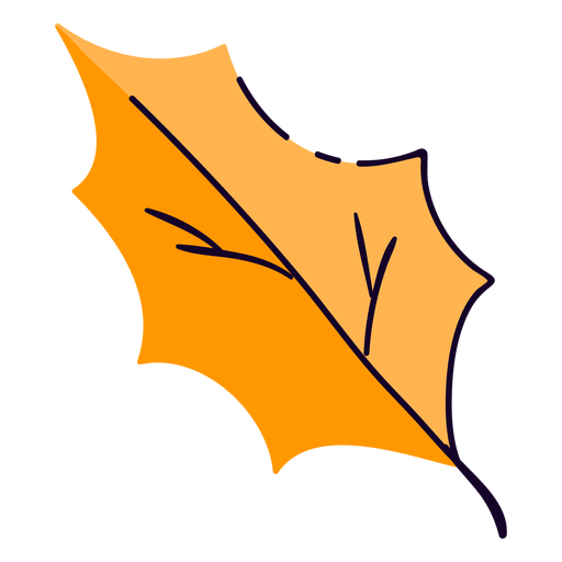 Tree leaf flat PNG Design