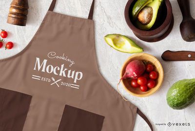 Download Cooking Apron Mockup Psd Editable Template