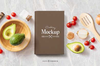 Cooking Book Food Composition Mockup