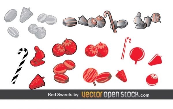 Red Sweets Icons