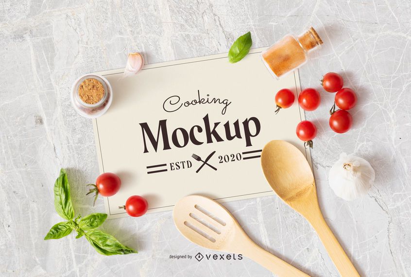 Download Cooking Paper Sheet Mockup Psd Mockup Download PSD Mockup Templates