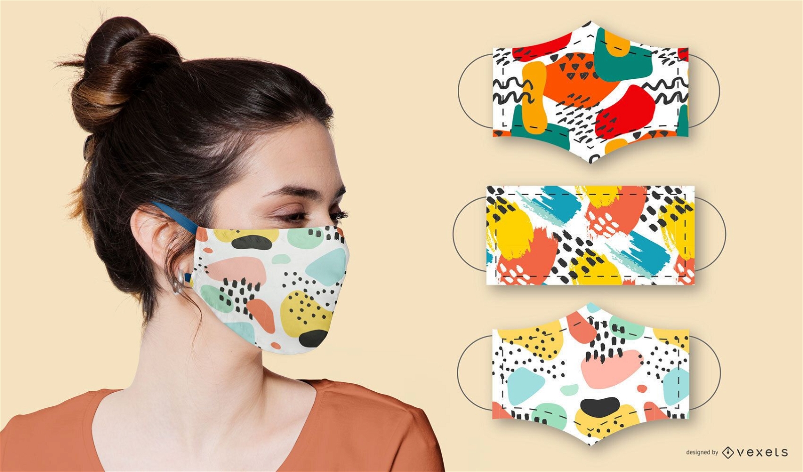 Padrões abstratos para conjunto de máscaras