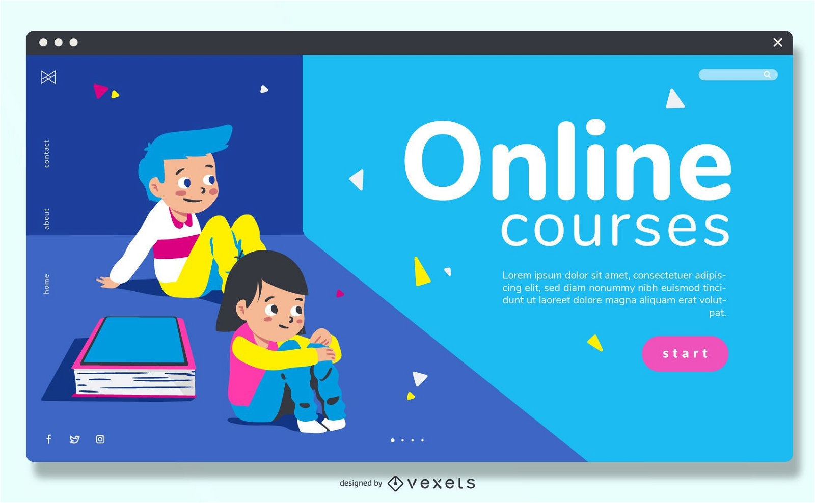 Online-Kurse Education Slider Design